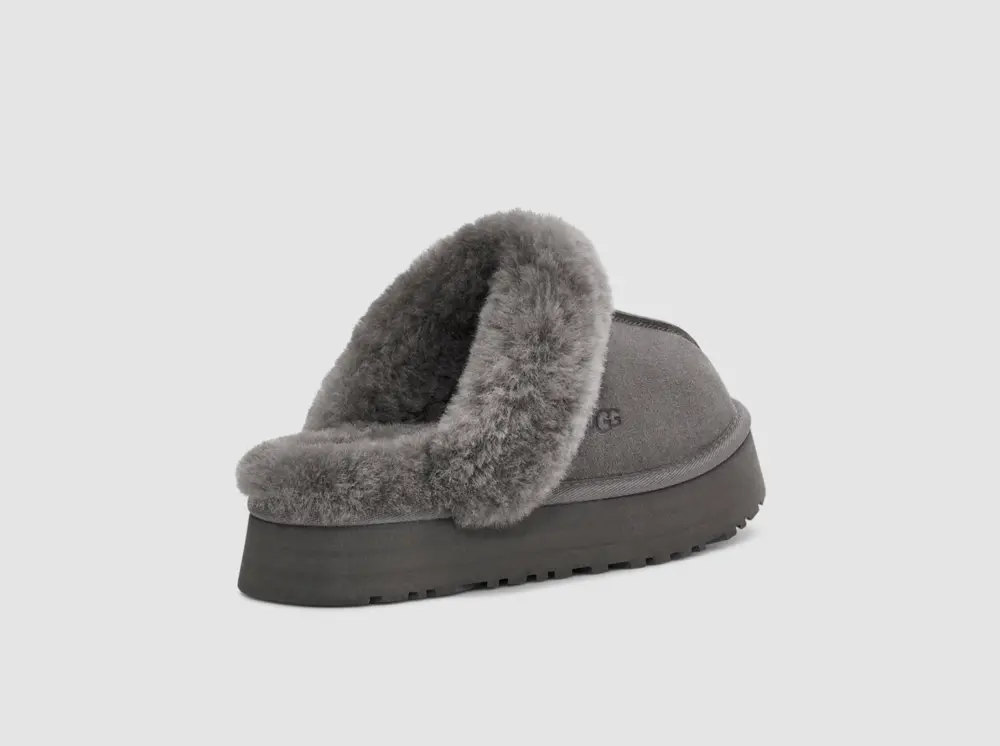 Dép UGG Disquette Fluff Slippers ‘Grey’ 1122550-CHRC - Ảnh 3