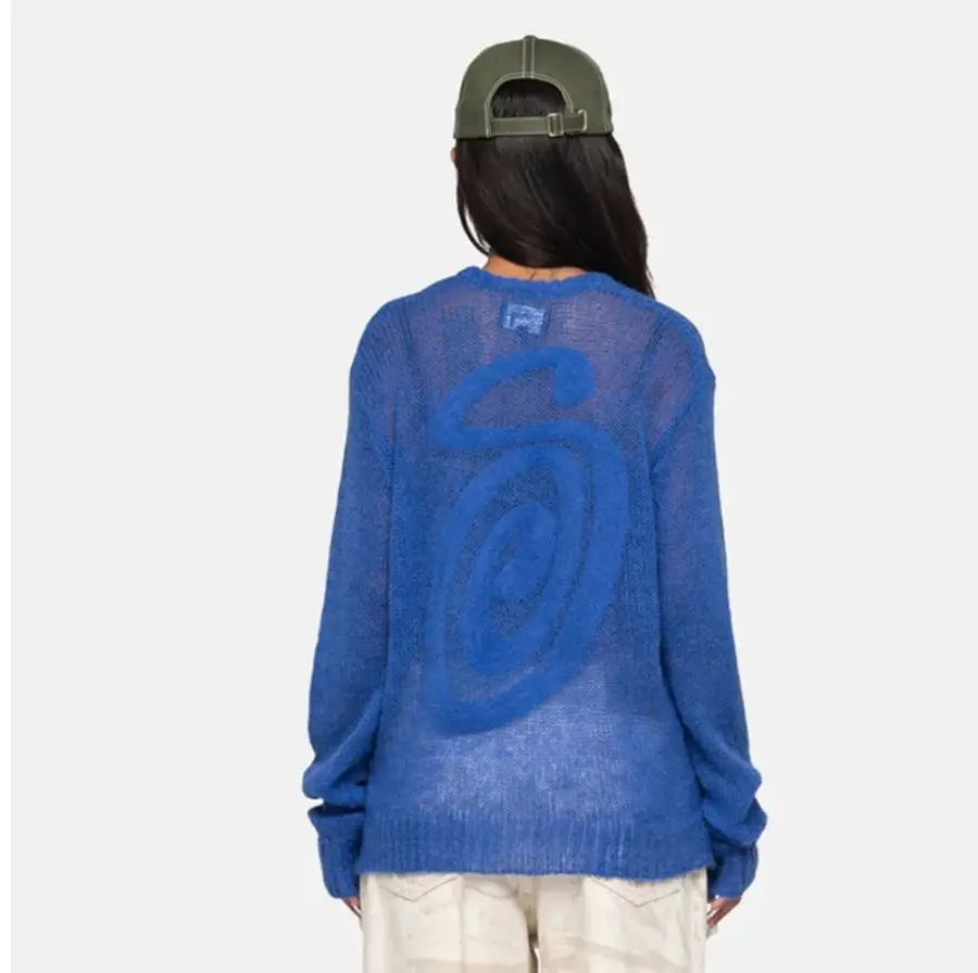 Alternative view of Áo Stussy Loose Knit ‘Blue’ 117205-STUSSY