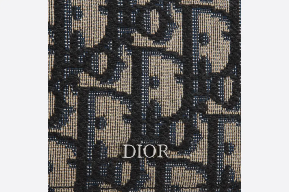 Ví Dior Card Holder ‘Beige and Black Dior Oblique’ 2ESCH135YSE-H05E - Ảnh 3