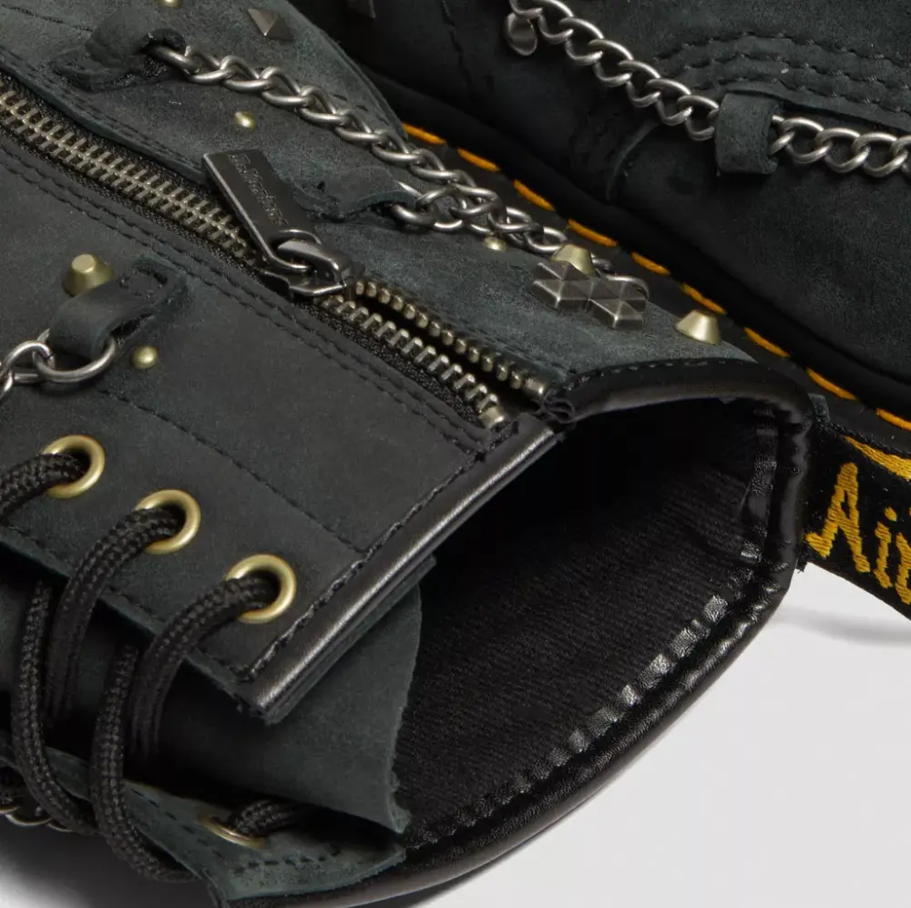 Giày Dr. Martens 1460 Studded Chain Lace Up ‘Black’ 27776001 - Ảnh 3