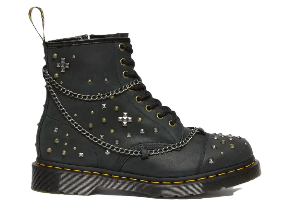 Giày Dr. Martens 1460 Studded Chain Lace Up ‘Black’ 27776001