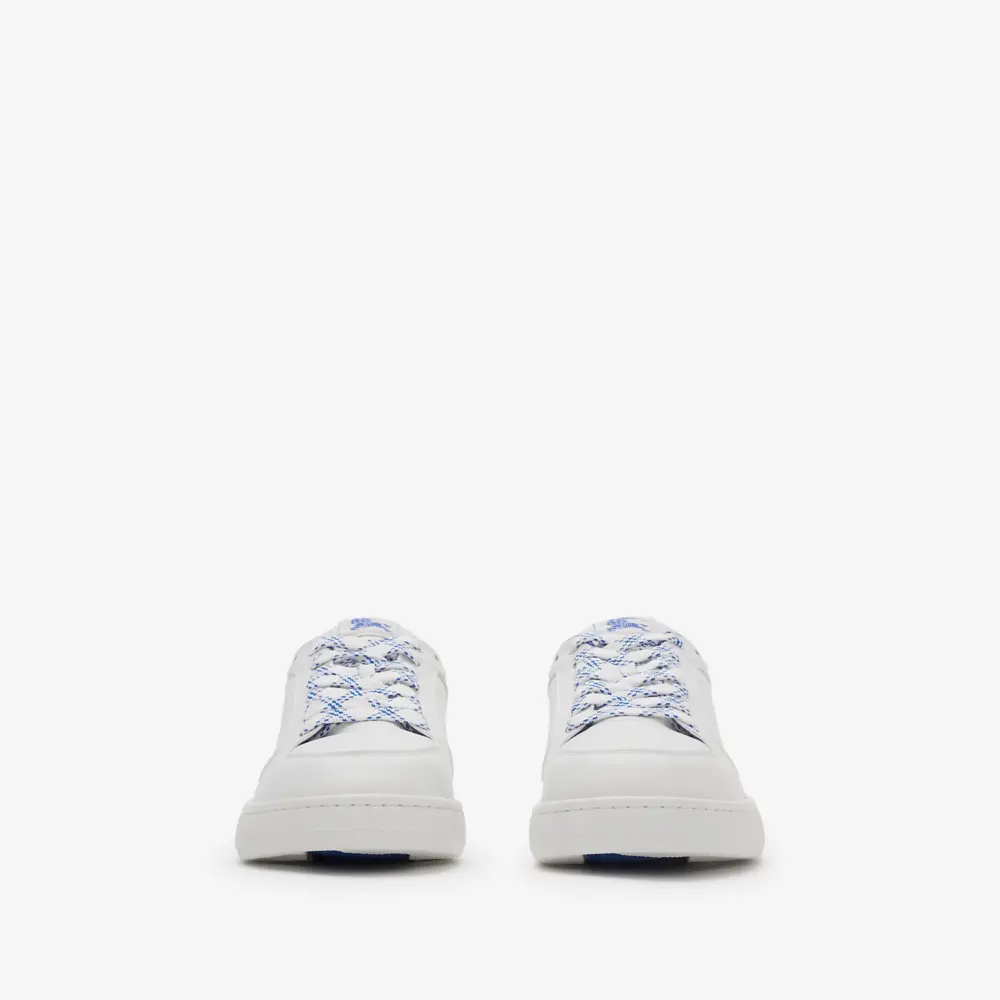 Giày Burberry Leather Stock Sneakers ‘White’ 80954241 - Ảnh 5