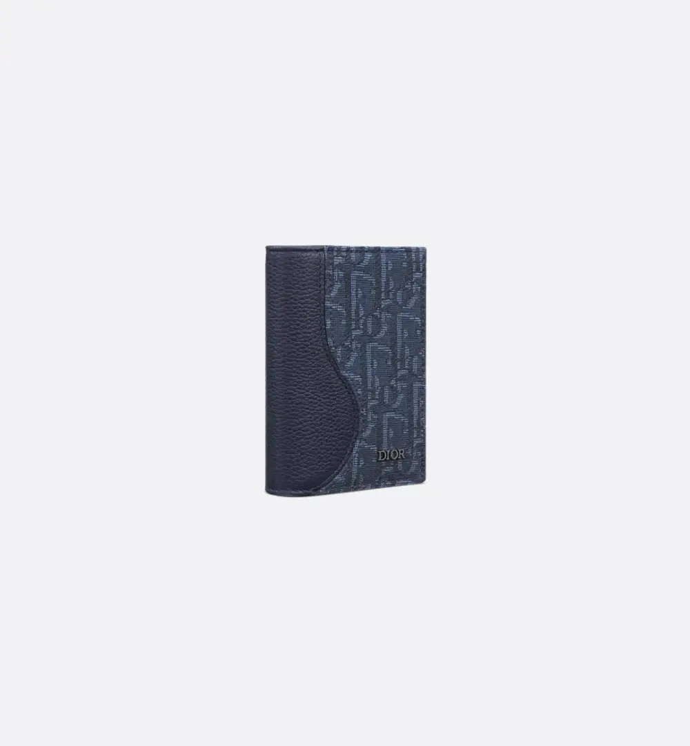 Ví Dior Saddle Vertical Bifold ‘Navy’ 2ADCH169YKS-H53E - Ảnh 3
