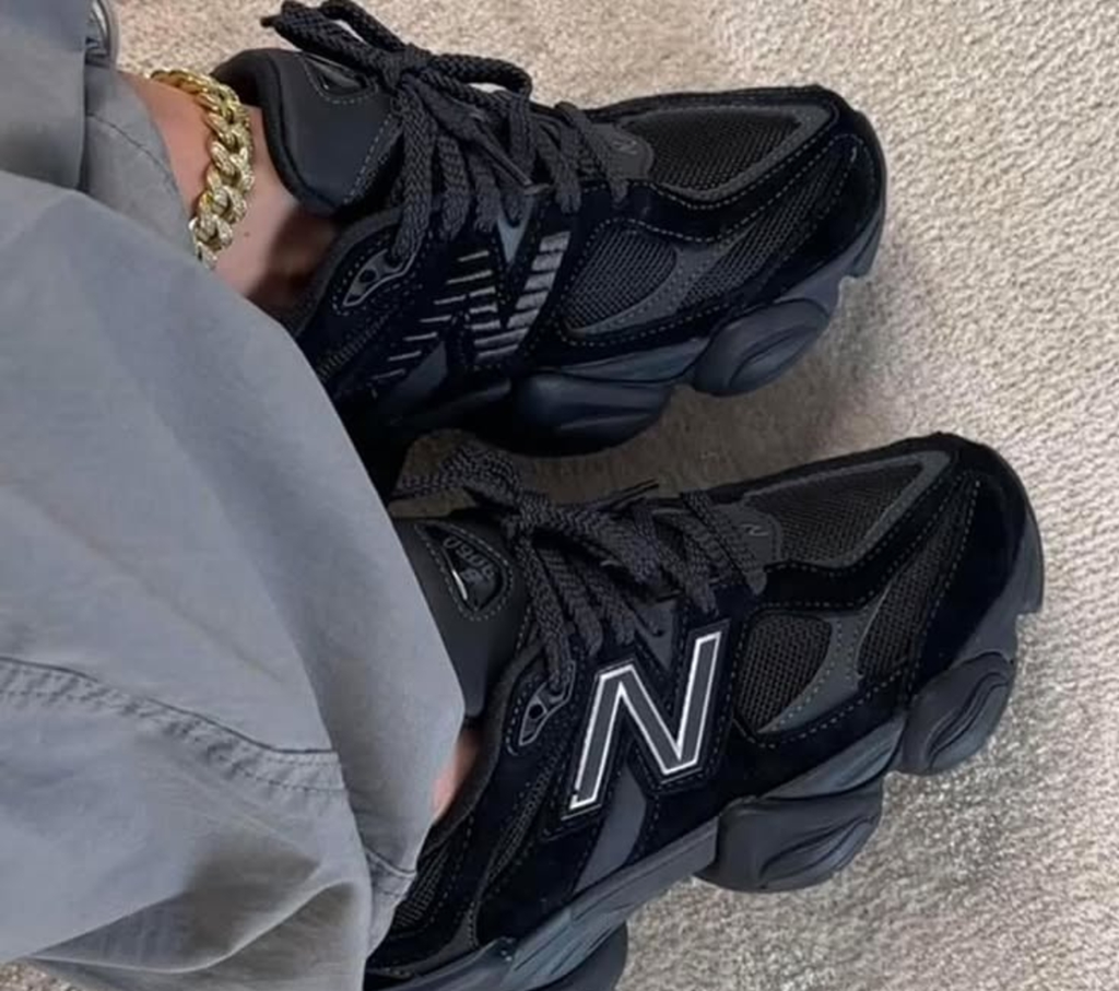 Giày New Balance 9060 ‘Triple Black’ U9060BPM - Ảnh 4