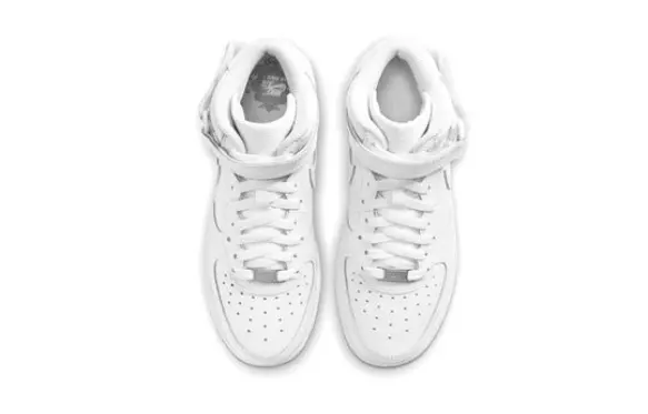 Giày Nike Air Force 1 Mid LE ‘Triple White’ DH2933-111 - Ảnh 6
