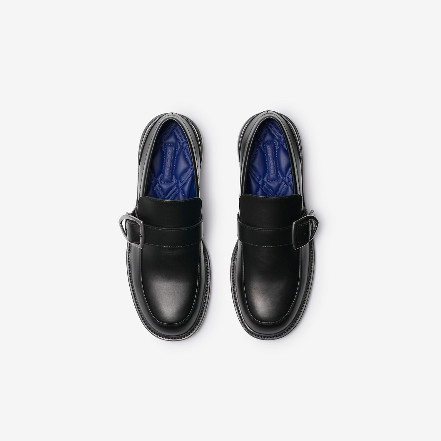 Giày Burberry Leather Cobble Loafers ‘Black’ 80977321 - Ảnh 5