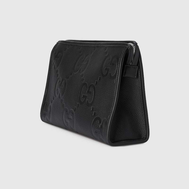 Túi Gucci Jumbo GG Pouch ‘Black’ 739490-AABY0-1000 - Ảnh 4