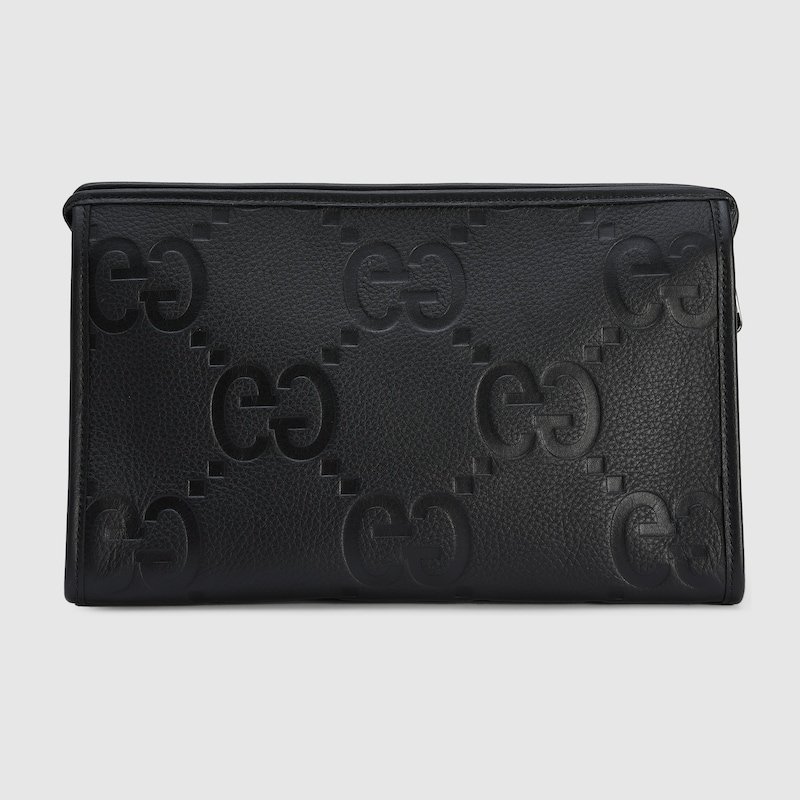 Túi Gucci Jumbo GG Pouch ‘Black’ 739490-AABY0-1000 - Ảnh 3