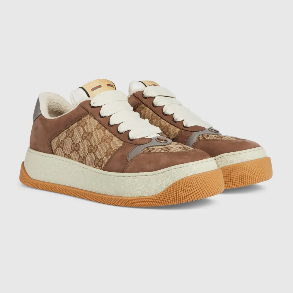 Alternative view of Giày Gucci Screener GG Sneaker ‘Beige’ 750048-FAB39-9754