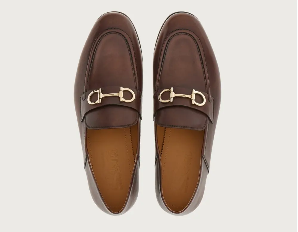 Giày Salvatore Ferragamo Moccasin Gancini ‘Chocolate’ 020990-757633 - Ảnh 3