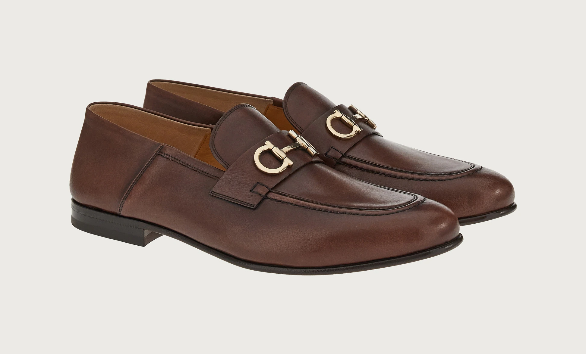 Alternative view of Giày Salvatore Ferragamo Moccasin Gancini ‘Chocolate’ 020990-757633