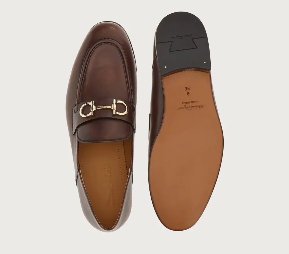 Giày Salvatore Ferragamo Moccasin Gancini ‘Chocolate’ 020990-757633 - Ảnh 5
