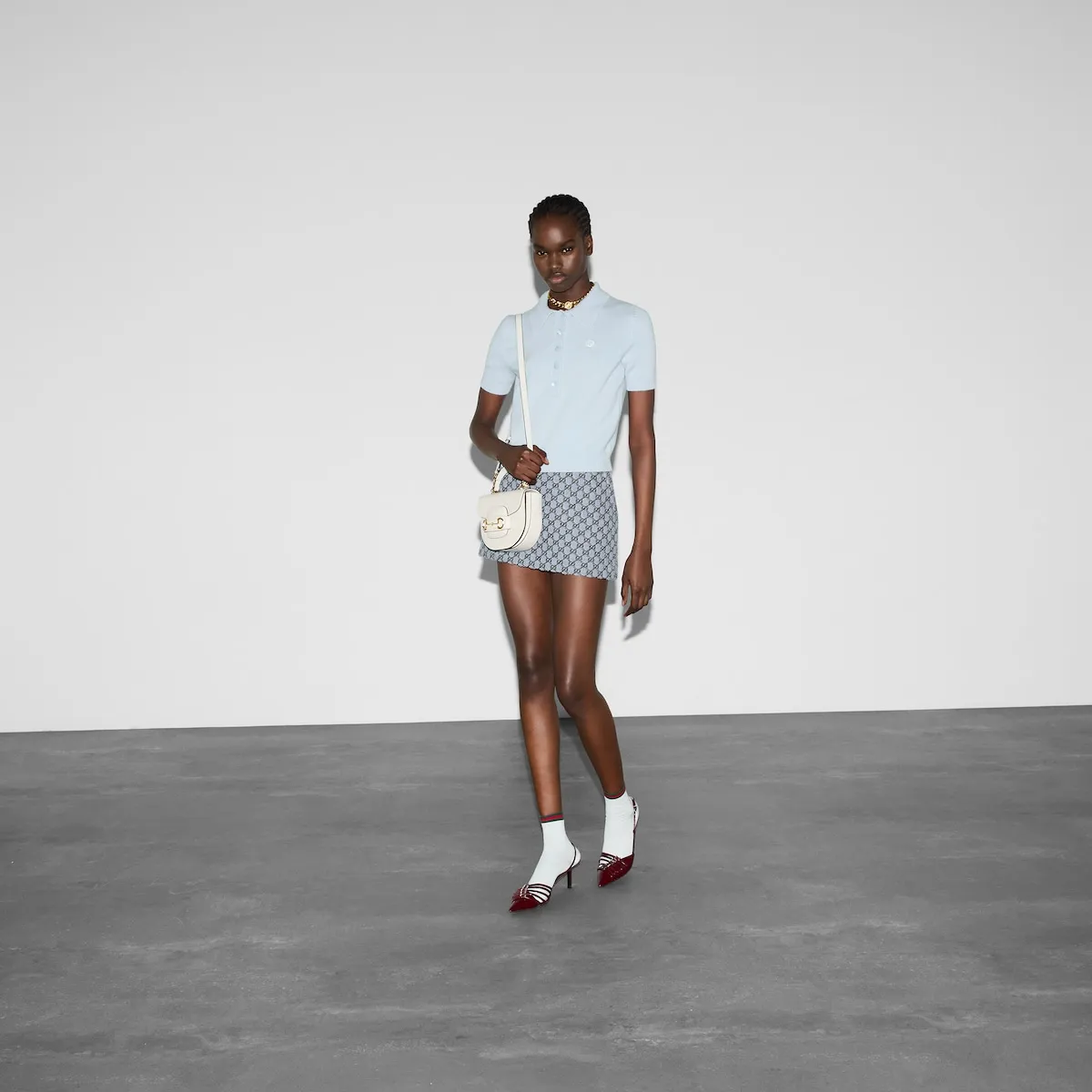 Alternative view of Túi Gucci Horsebit 1955 Mini ‘White’ 781387-1AAQD-9022