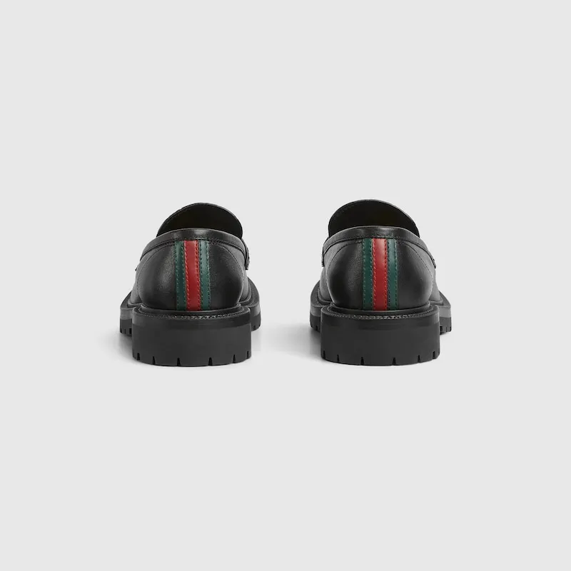 Giày Gucci Loafer With Web ‘Black’ 798532-AADUQ-1072 - Ảnh 3