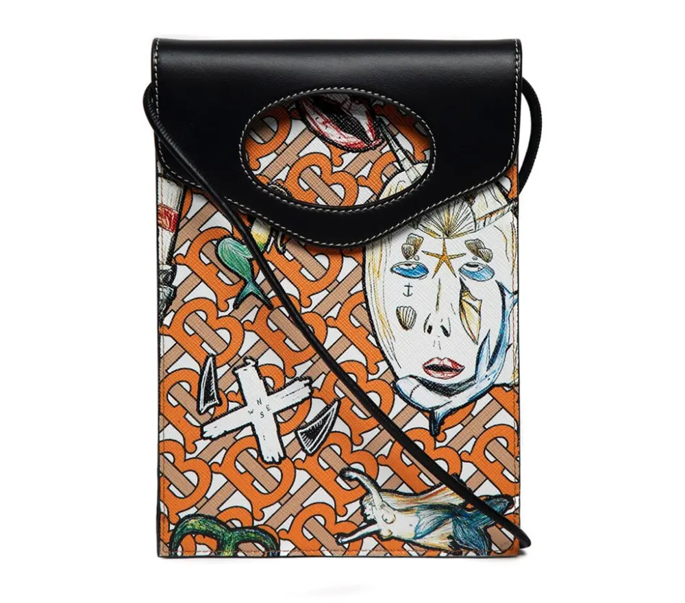 Túi Burberry Marine Print Crossbody Bag ‘Orange’ 8040048