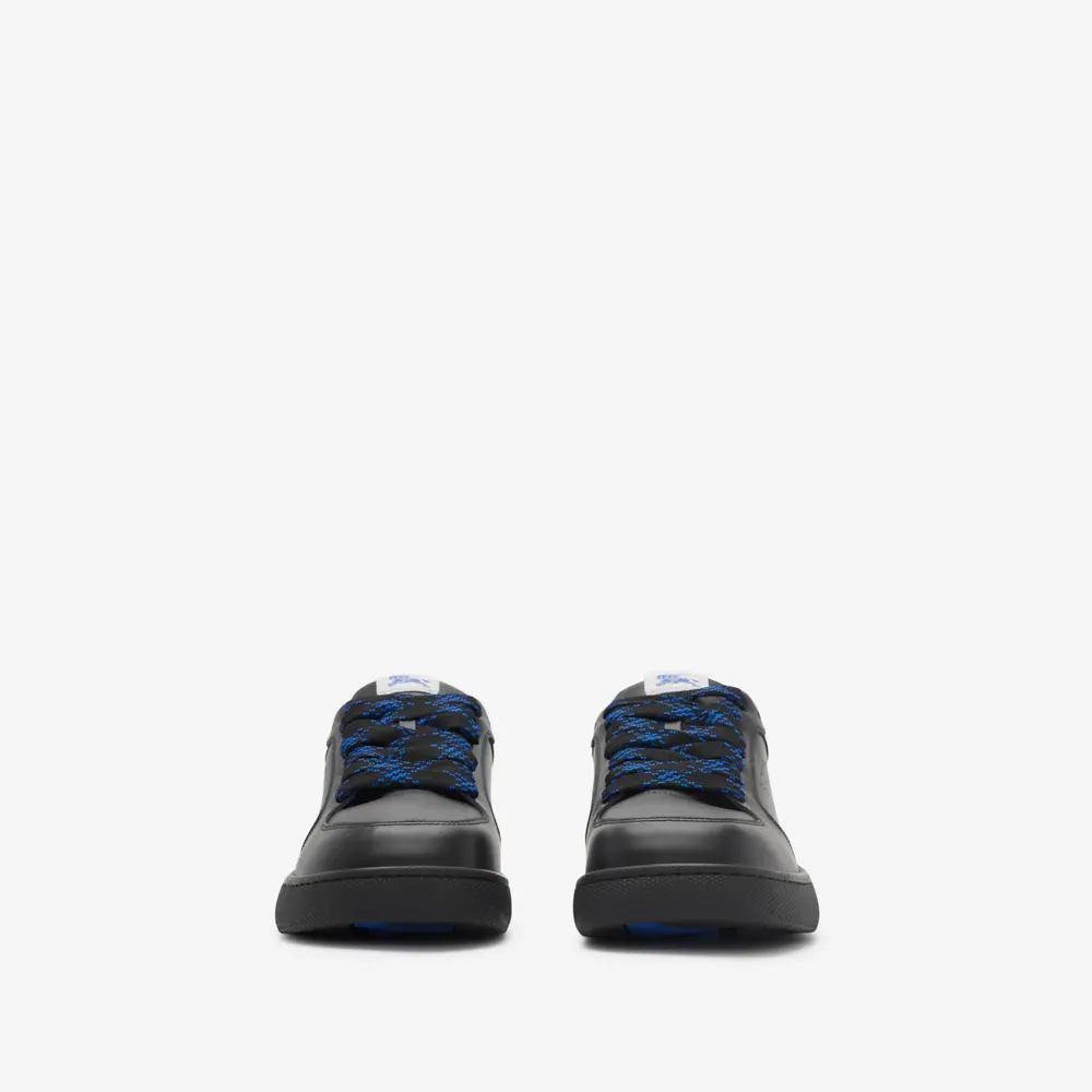 Giày Burberry Leather Stock Sneakers ‘Black’ 80956921 - Ảnh 5