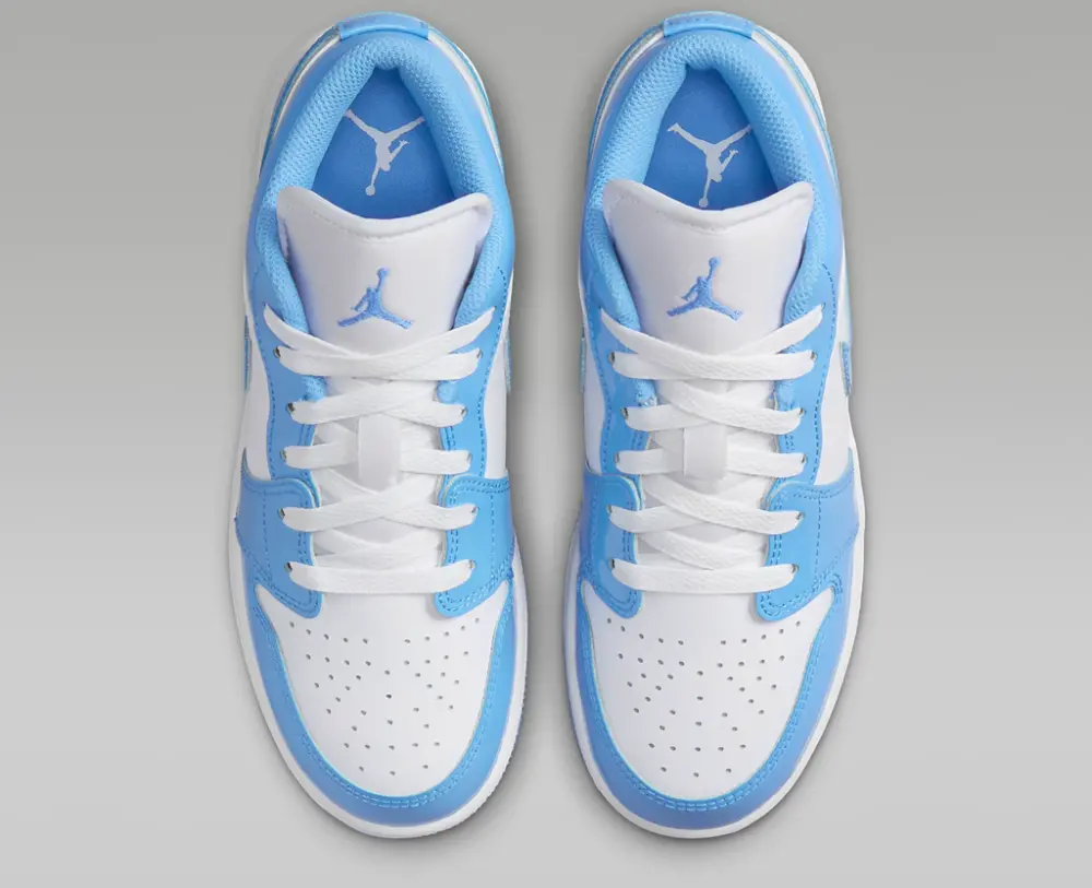 Giày Nike Air Jordan 1 Low SE GS ‘Legend Blue Patent’ FZ3929-114 - Ảnh 7