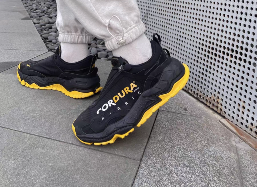 Giày Mizuno GM 3 ‘Black Yellow’ D1GH222202 - Ảnh 8