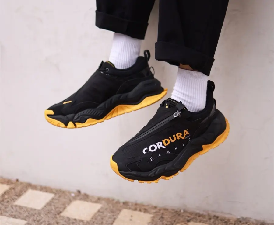 Giày Mizuno GM 3 ‘Black Yellow’ D1GH222202 - Ảnh 5