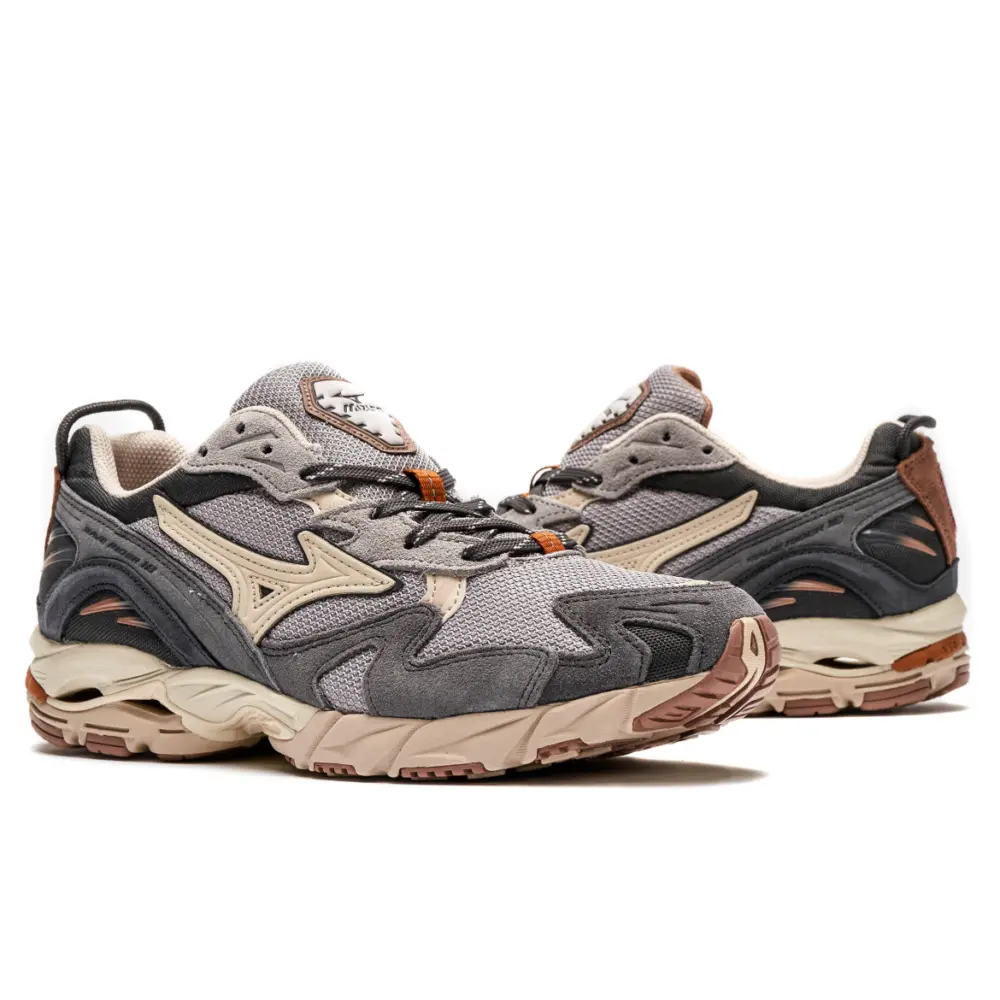 Giày Mizuno Wave Rider 10 ‘Grey Pumpkin Spice’ D1GA226601 - Ảnh 5