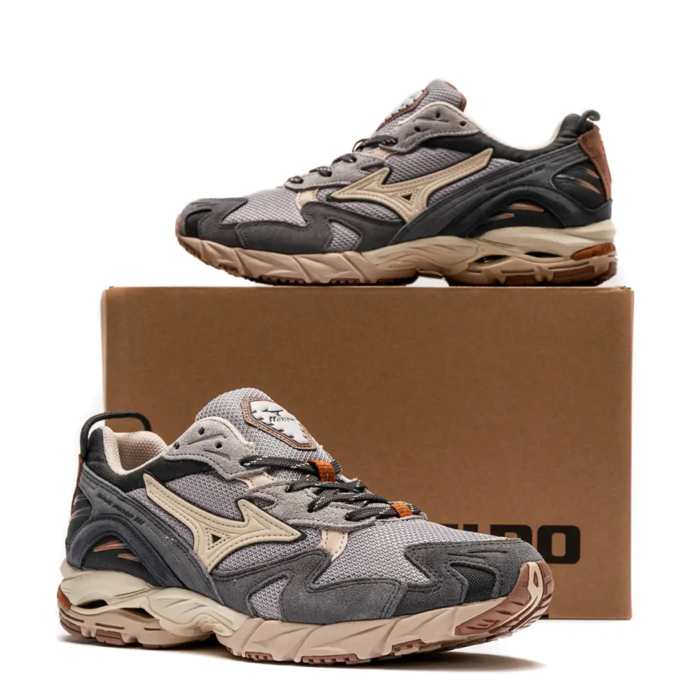 Giày Mizuno Wave Rider 10 ‘Grey Pumpkin Spice’ D1GA226601 - Ảnh 6