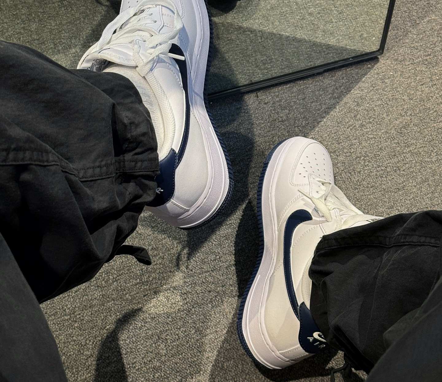 Giày Nike Air Force 1 ’07 ‘White Midnight Navy’ FJ4146-104 - Ảnh 4