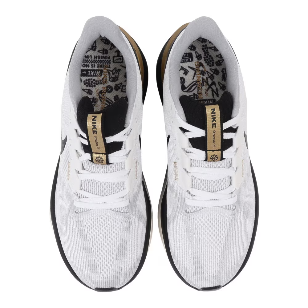 Alternative view of Giày Nike Air Zoom Structure 25 ‘White Gold Black’ HQ3660-100