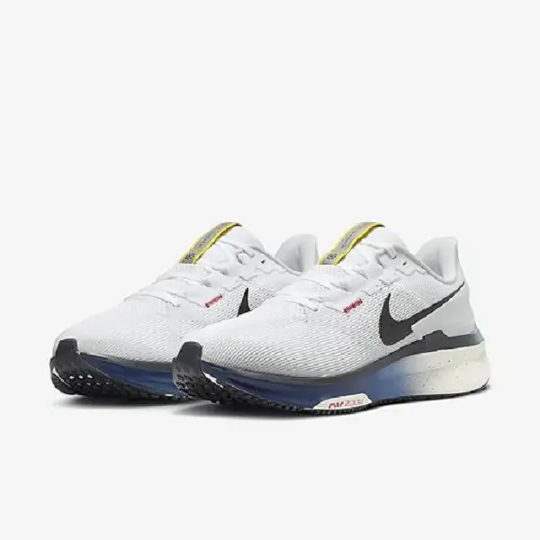 Alternative view of Giày Nike Air Zoom Structure 25 ‘White Navy Yellow’ HJ9076-100