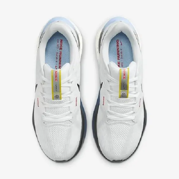 Giày Nike Air Zoom Structure 25 ‘White Navy Yellow’ HJ9076-100 - Ảnh 4