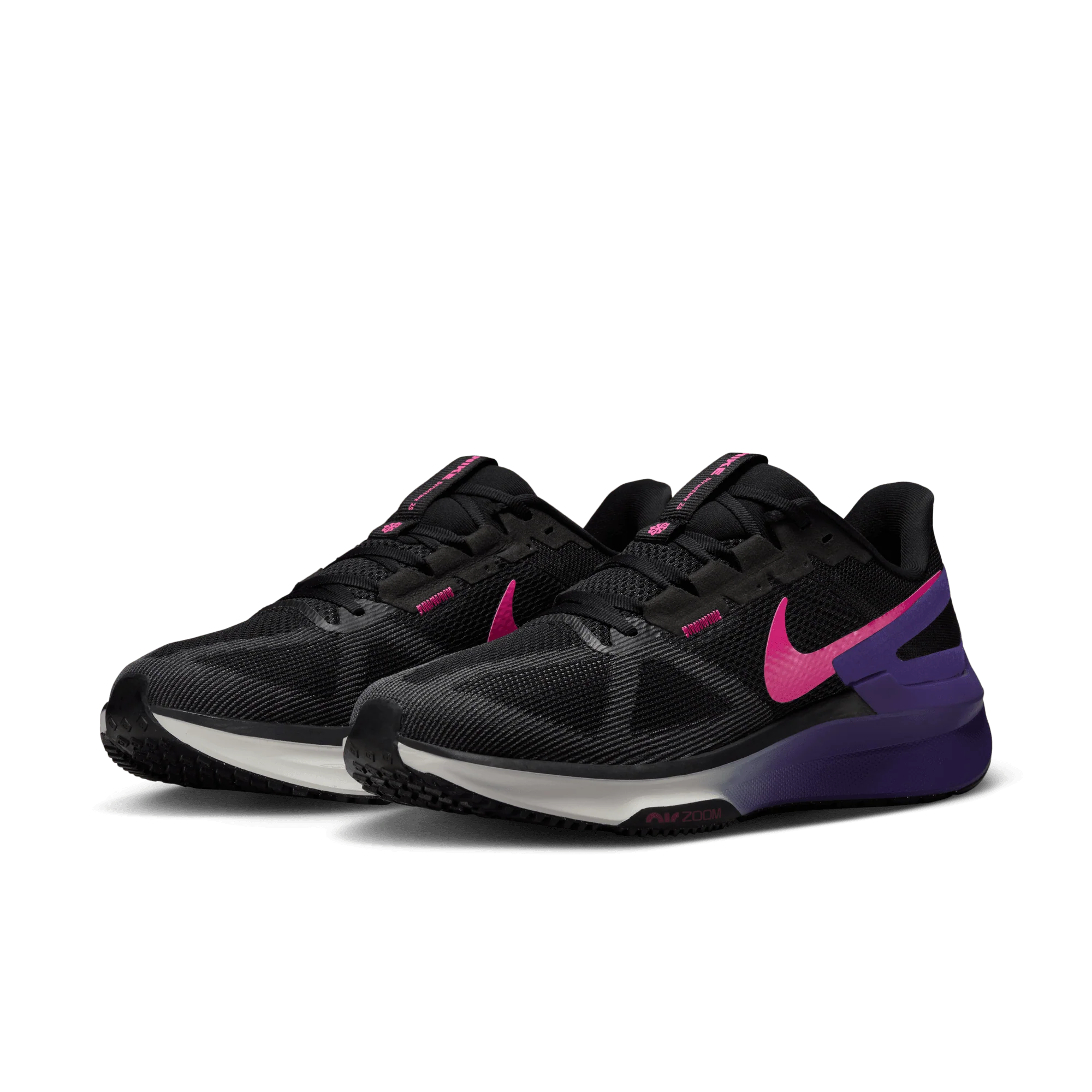 Giày Nike Zoom Structure 25 ‘Black Laser Fuchsia’ DJ7883-010 - Ảnh 3