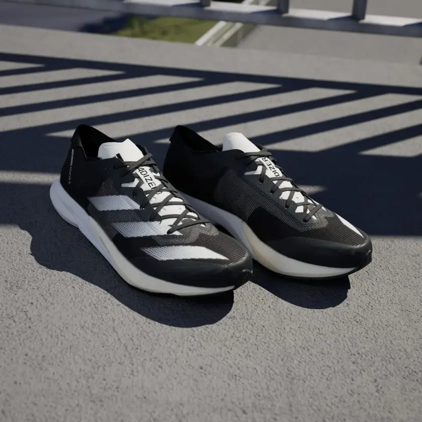 Giày Adidas Adizero Adios 8 ‘Black White’ ID6902 - Ảnh 3
