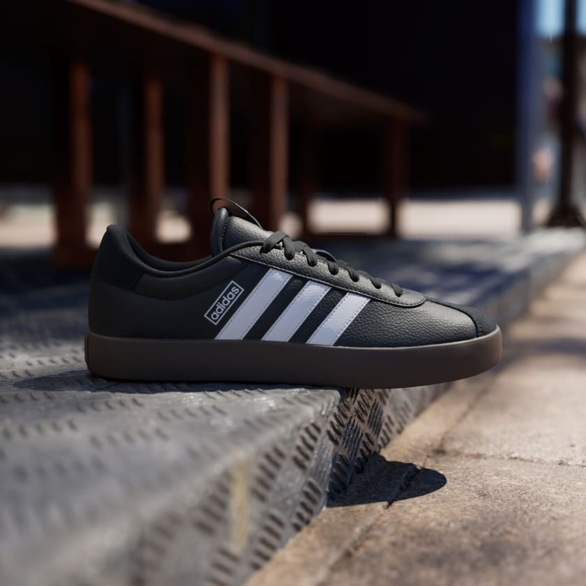 Alternative view of Giày Adidas VL Court 3.0 ‘Black White Gum’ ID6286