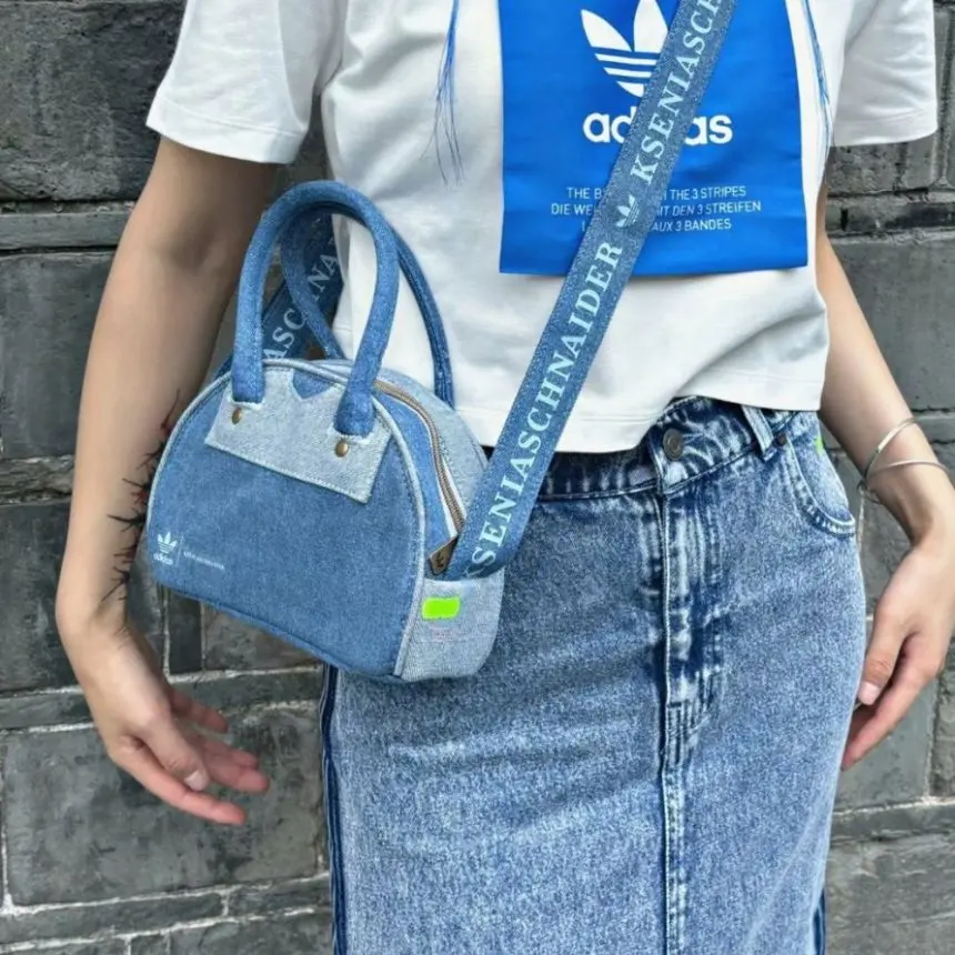 Túi Adidas Kseniaschnaider ‘Blue’ IX7451 - Ảnh 3