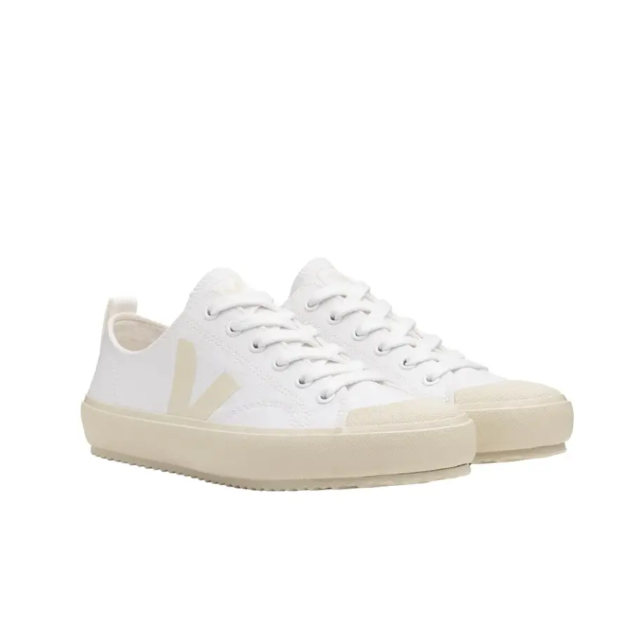 Giày Veja Nova Canvas ‘White Grey’ NA011401 - Ảnh 4
