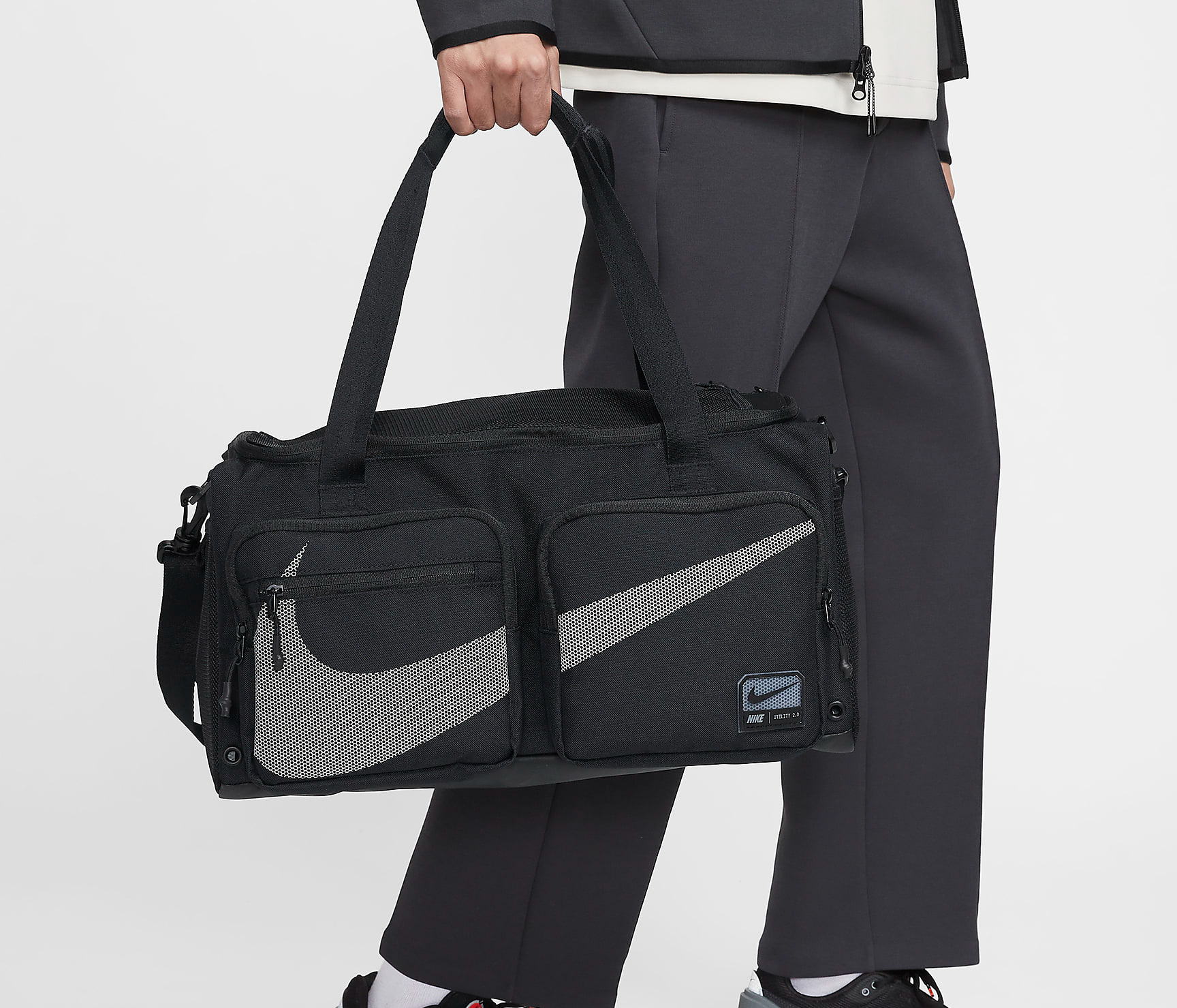 Túi Nike Utility Power 2.0 Duffel Bag ‘Black’ HF0654-010 - Ảnh 2