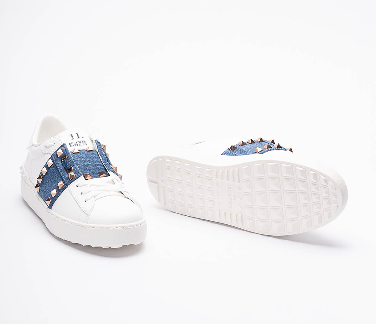 Giày Valentino Open Smooth ‘Denim’ 4W2S0A01XBA75H - Ảnh 4