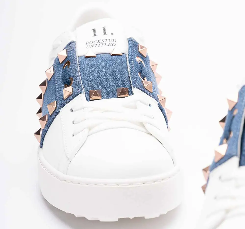 Giày Valentino Open Smooth ‘Denim’ 4W2S0A01XBA75H - Ảnh 5