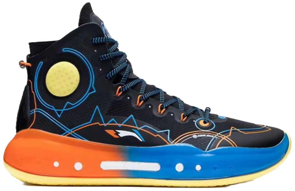 Giày Lining Yushuai 14 ‘Black Blue Orange’ ABAQ033-28