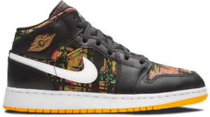 Giày Nike Air Jordan 1 Mid GS ‘Black Laser Orange’ 555112-003