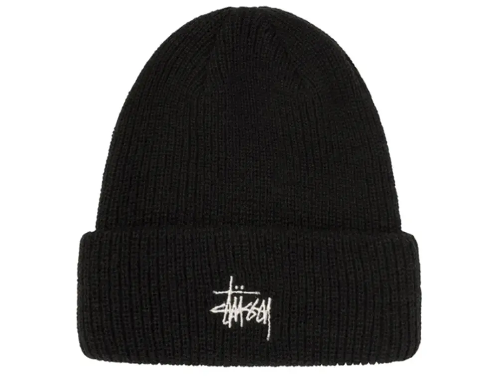 Mũ Stussy Basic Cuff Beanie ‘Black’ 1321007