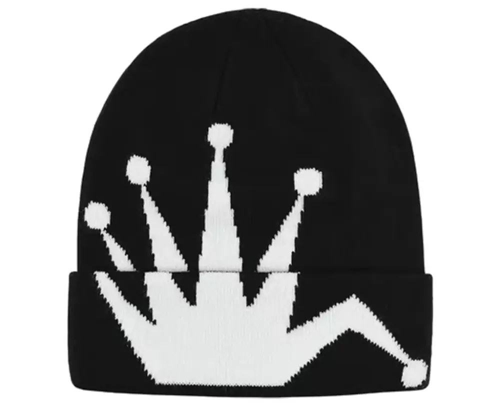 Mũ Stussy Crown Jacquard Cuff Beanie ‘Black’ 1321159-BLAC