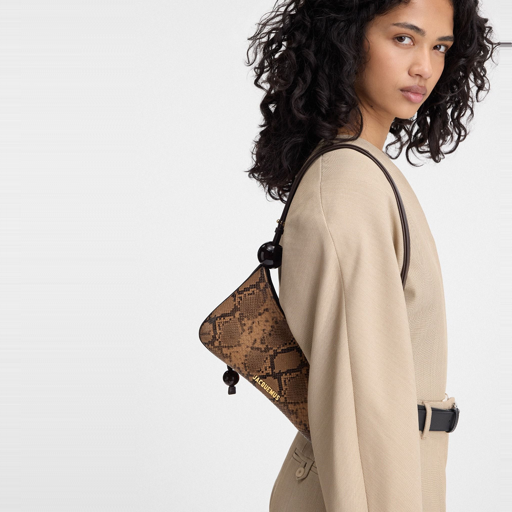 Túi Jacquemus The Bisou Perle ‘Brown’ 231BA057-3198-810 - Ảnh 2