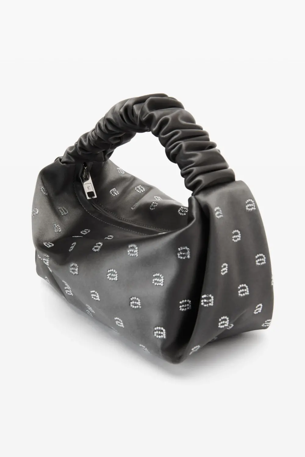 Túi Alexander Wang Hotfix Scrunchie Mini Bag In Satin 'Smoked Pearl' 20123R30T068 - Ảnh 3