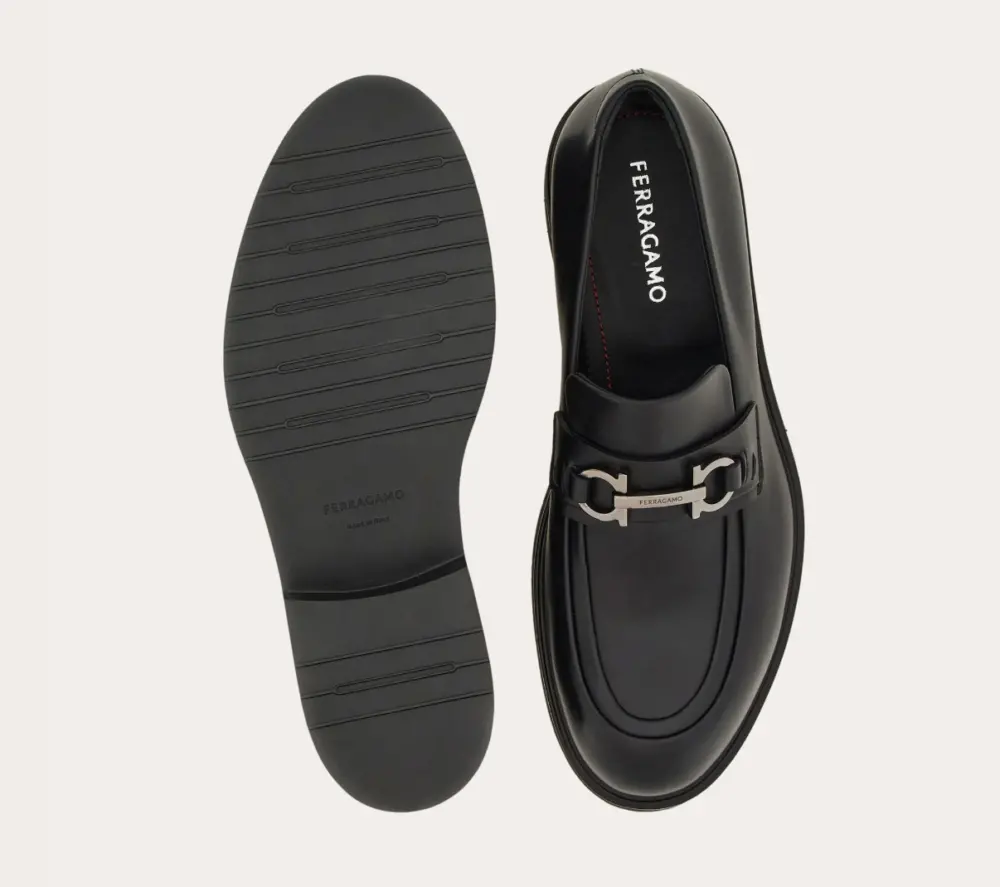 Giày Salvatore Ferragamo Moccasin ‘Black’ 021965-774481 - Ảnh 4