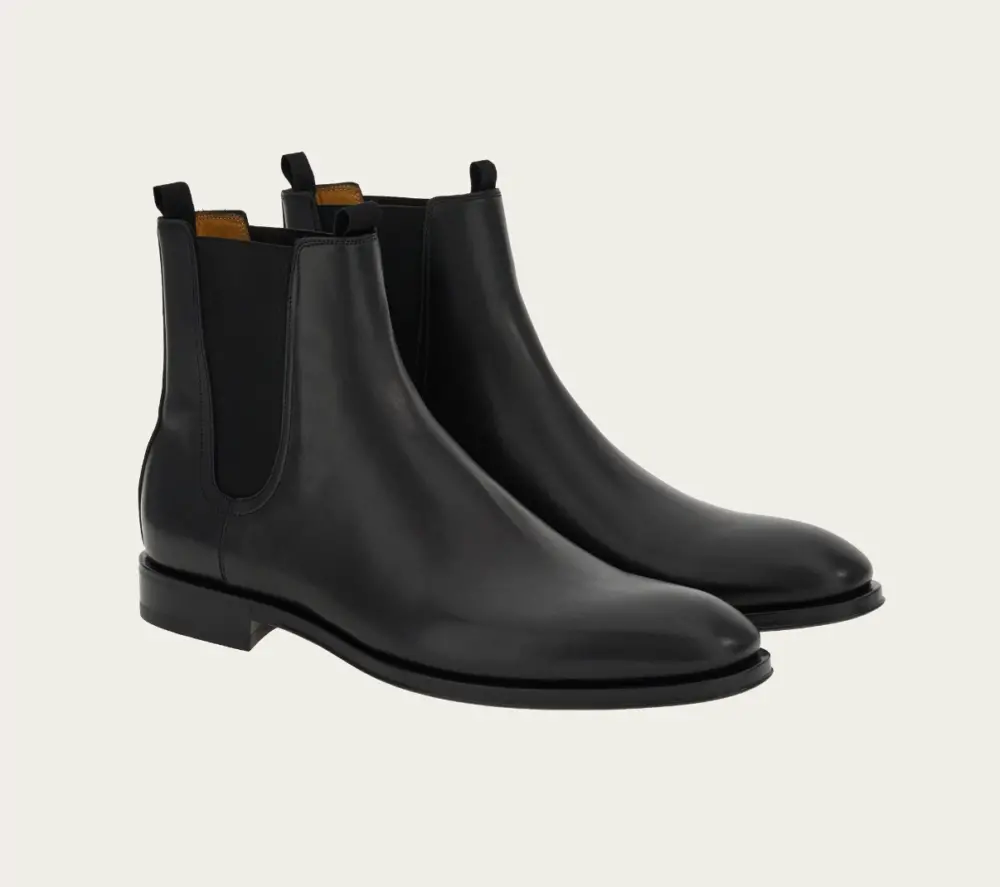 Giày Salvatore Ferragamo Chelsea Boot ‘Black’ 021622-762476 - Ảnh 3
