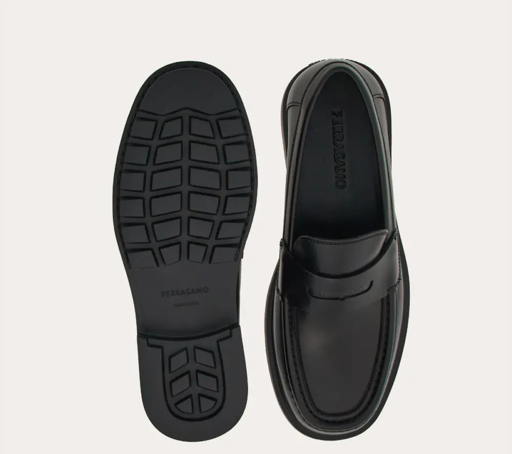 Giày Salvatore Ferragamo Penny ‘Black’ 022421-769147 - Ảnh 4