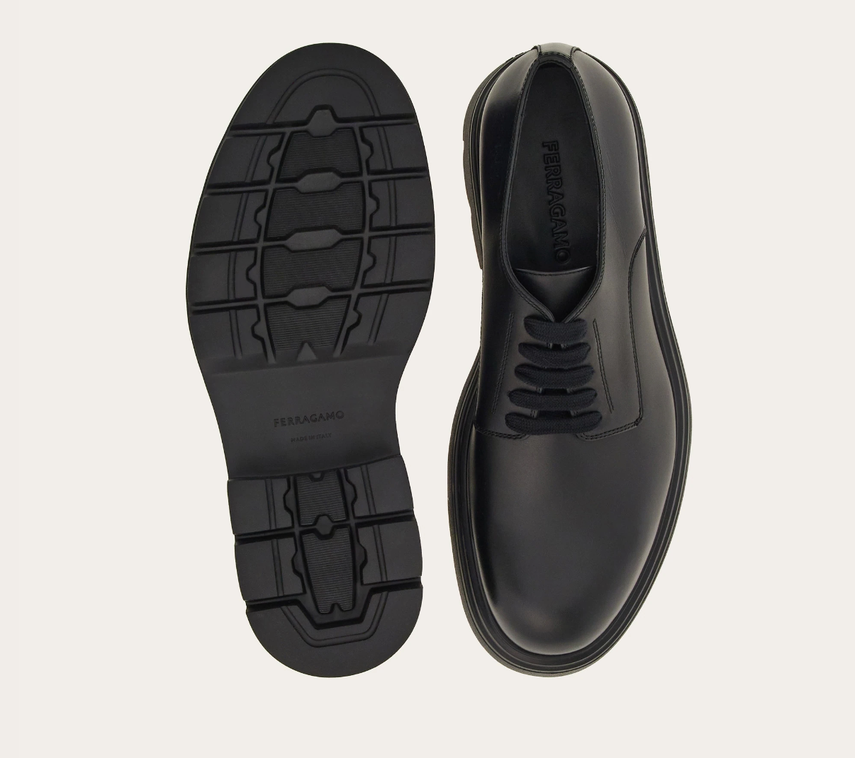 Giày Salvatore Ferragamo Chunky Lace Up ‘Black’ 022216-768457 - Ảnh 4