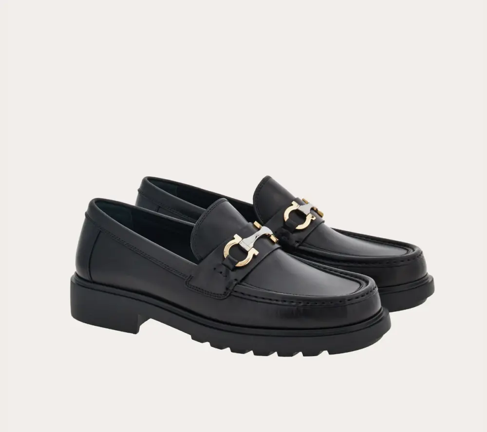 Giày Salvatore Ferragamo Moccasin ‘Black’ 022300-768108 - Ảnh 3