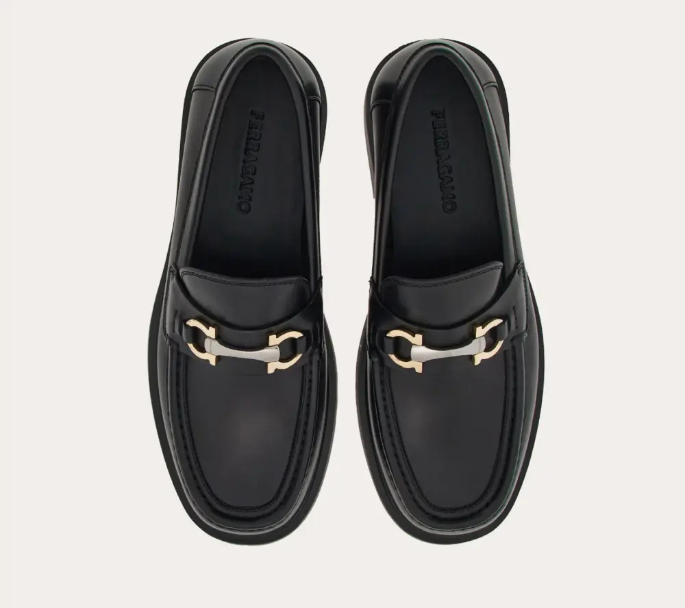 Giày Salvatore Ferragamo Moccasin ‘Black’ 022300-768108 - Ảnh 4