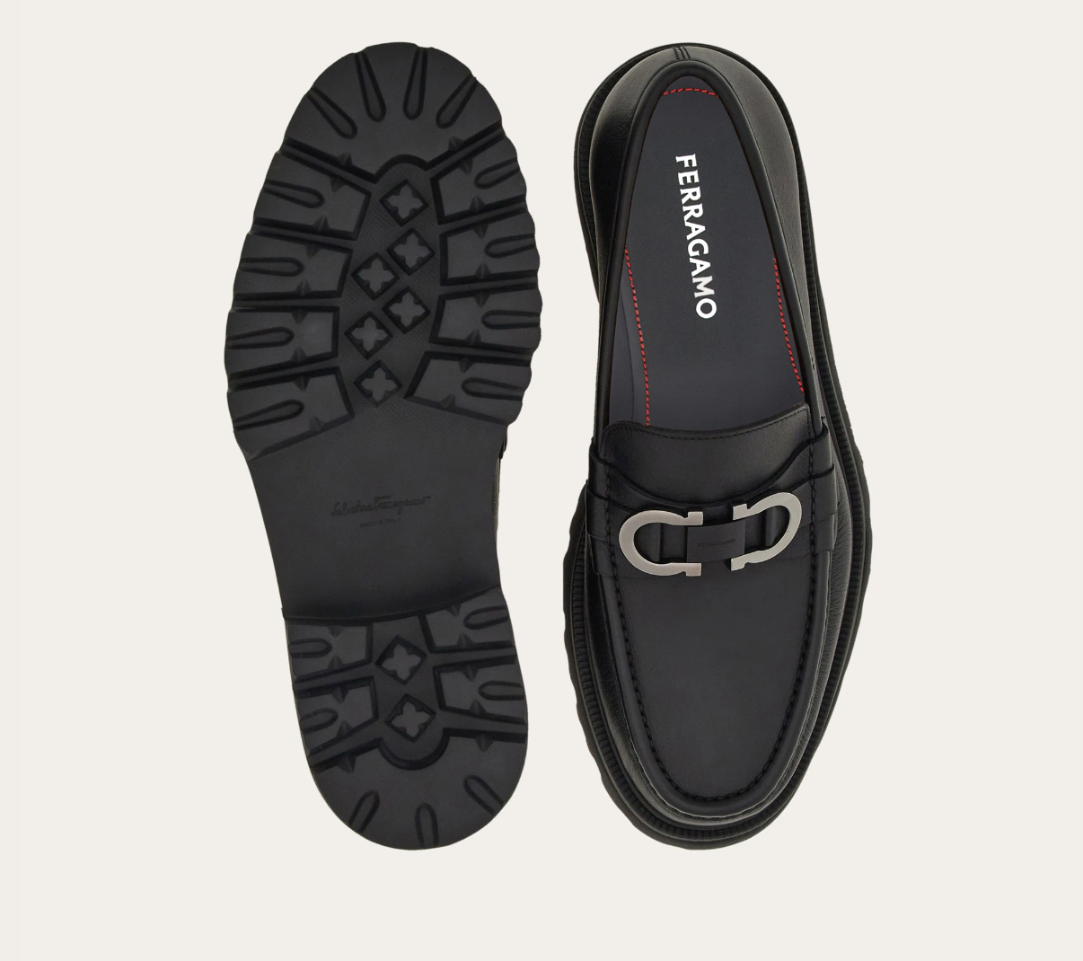 Giày Salvatore Ferragamo Moccasin ‘Black’ 028249-773850 - Ảnh 3